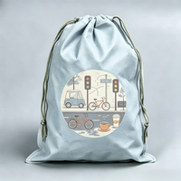 Individuell Bedruckter Cartoon-Vliesstoff-Zugbeutel für Kinder, Recycelbarer Turnbeutel in Leuchtenden Farben, Schulaktivitäts-Kinderrucksack, Geschenkverpackung