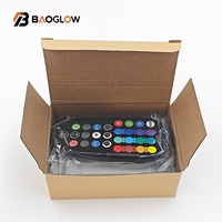 Nouvelle Tendance - Contrôleur Musical LED Mural Réactif à la Musique, 29 Touches, Sans Fil, Micro 12V RF Audio Bluetooth, RGB, Variateur d'Éclairage, Bluetooth