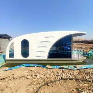 Yate de lujo Casa móvil moderna en el agua Casa modular Casas flotantes pequeñas Casa pequeña Barco flotante Hotel pontón Boathouse - Product Image 6