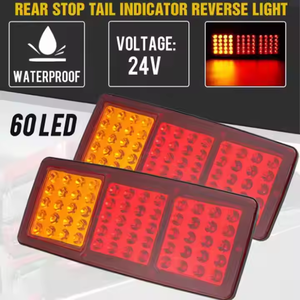Feu arrière et clignotant de remorque 15W 12V 60 LED, étanche IP67, ajustement universel, garantie 2 ans, approvisionnement direct usine - Product Image 5