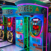 Machine de boxe de dessin animé pour enfants, testeur de force de frappe, jeu d'arcade avec cible souple, à monnayeur