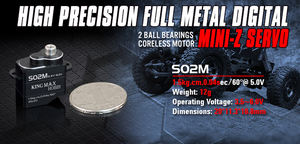 Servo Mini sin Núcleo Dmond S02M A11CLS V3 12g 1.5kg 0.03seg Engranajes Metálicos Digitales para <span class=keywords><strong>Coche</strong></span> de Carreras RC <span class=keywords><strong>Kyosho</strong></span> Mini-Z - Product Image 6