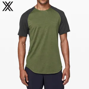 2020 클래식 디자인 코튼 맨 체육관 운동 티셔츠 Colorblock 소프트 러닝 반소매 셔츠
