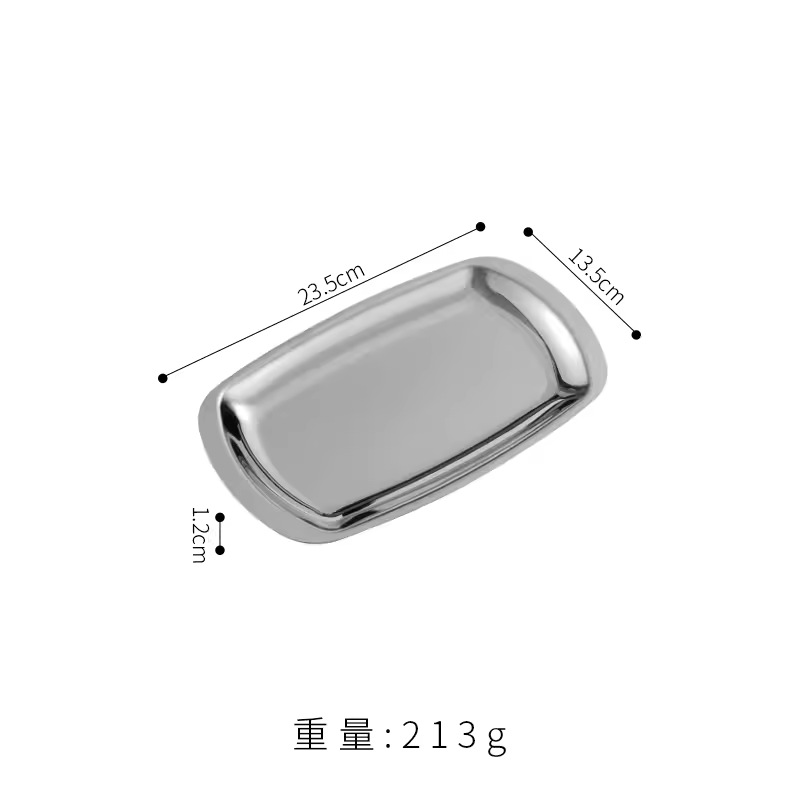 Silver glossy finish - 23.5cm