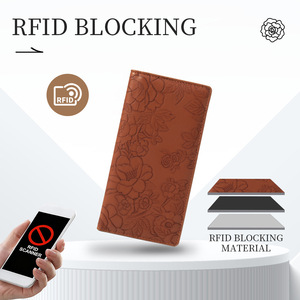 <span class=keywords><strong>MAISO</strong></span> Nuevo Bolso de Mano RFID Largo, Impermeable, con Cierre, Portátil, de Microfibra, con Diseño de Botones, Gran Capacidad para Billetes, Unisex - Product Image 4