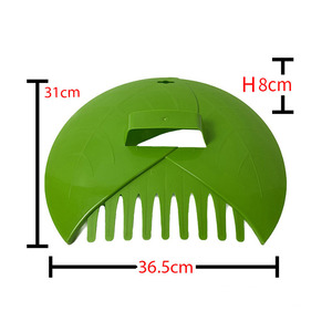 Râteau à feuilles manuel en plastique de qualité supérieure <span class=keywords><strong>pour</strong></span> ramasser les feuilles, les débris et l'herbe - Product Image 6
