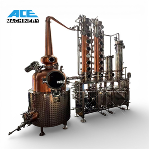 Alambique de Cobre de 300L con Bomba, Motor y Calentamiento Eléctrico/a Gas para Destilación Casera, Concentración de Alcohol del 96% para Cerveza y Bebidas Alcohólicas - Product Image 2