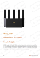 Routeur maillé Gigabit Tenda AX1500 TXL Pro double bande compatible WiFi 6 et WiFi 7 pour une couverture sans fil complète de la maison