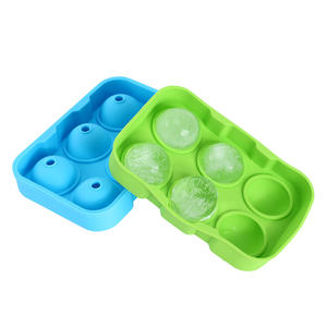 Moule à glaçons rond en silicone créatif, six grilles, production de gros glaçons - Product Image 5