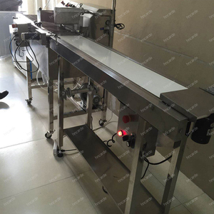 Linea di ricopertura automatica completa per cioccolato da 15 kg/batch su piccola scala per torte, ciambelle, tortini e wafer con tunnel di raffreddamento - Product Image 4