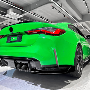 Amp-Z Rear Bumper Spoiler For Bmw M4 G82 G83 2021 Matte Piano Black Carbon Fiber Tuning Style - Product Image 2