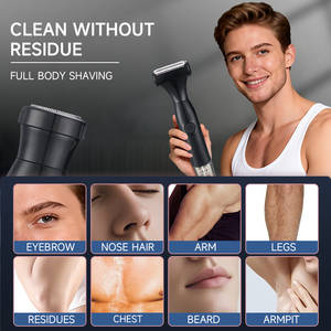 מכונת גילוח חשמלית 4 ב-1 לגברים, מכשיר להסרת שיער באזור המפשעה, מכשיר גילוח להסרת שיער לגברים - מבוקש מאוד - Product Image 2