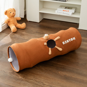 Tunnel pliable pour chat et <span class=keywords><strong>chien</strong></span>, motif dessin animé 'Find My Tail', multi-trous, jouet pour animaux de compagnie, divertissement autonome contre l'ennui - Product Image 4
