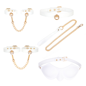 BDSM <span class=keywords><strong>Sex</strong></span> Toy Bondage Set di contenimento in Silicone sesso manette maschere per gli occhi collari coppia <span class=keywords><strong>Sex</strong></span> <span class=keywords><strong>Toys</strong></span> flirt - Product Image 4