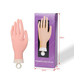Main Flexible en Silicone pour entraînement de <span class=keywords><strong>faux</strong></span>-ongles, 1 pièce, modèle de main, outil mobile pour pratiquer les ongles - Product Image 5