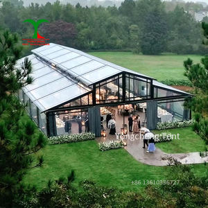 Tente chapiteau d'<span class=keywords><strong>exposition</strong></span> de mariage de luxe pour événements Tente atrium à cadre noir avec grande tente 1000 places - Product Image 2