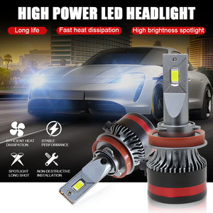 Systèmes d'éclairage automobile Ampoule de phare LED M8 Haute puissance 90W 12V 9000 Lumens Adaptation universelle H4 Faisceau haut/bas - Product Image 6