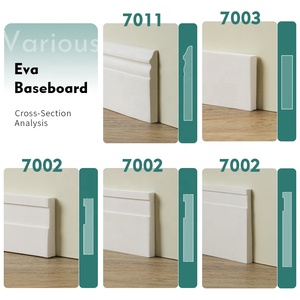 Bandes personnalisables mates modernes flexibles auto-adhésives pour plinthes, moulures murales durables, décorations de cadres muraux intérieurs - Product Image 2
