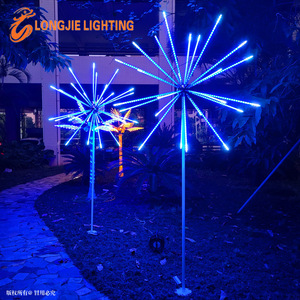 H:3M lampe led colorée électrique pour décoration extérieure étanche 3d, lumière <span class=keywords><strong>de</strong></span> feu d'artifice animé <span class=keywords><strong>de</strong></span> météores <span class=keywords><strong>de</strong></span> noël - Product Image 2
