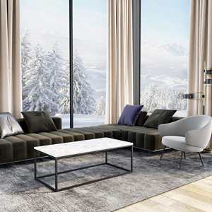 أثاث غرفة المعيشة بتصميم حديث ومخصص طاولة قهوة - Product Image 1