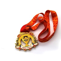 Nouvelles idées de produits Médaille de récompense de jeu en acier inoxydable 3D souvenir avec logo vierge et ruban