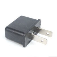 Adaptateur de prise de l'UE vers les États-Unis Adaptateur de voyage européen Euro Type-C vers l'Amérique Plat 2 broches Adaptateur de voyage pour lampe de rasoir de téléphone portable