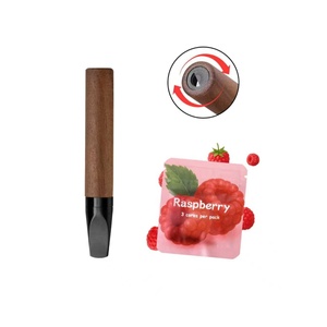Pendentif inhalateur d'aromathérapie en bois de rose pour une meilleure respiration, avec mèches en coton rechargeables, pour l'arrêt du tabac et les huiles essentielles - Product Image 1