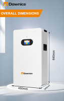 Batería Solar de Litio LiFePO4 de 51.2V 5KWh 10-400Ah, Sistema de Almacenamiento de Energía Doméstico Híbrido de 48V