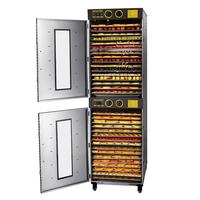 Séchoir à fruits industriel en acier inoxydable à prix réel et faible coût de livraison pour pommes, fraises, myrtilles, saucisses et céréales