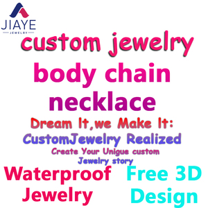 Jiaye özelleştirilmiş takı üreticisi OEM/ODM yüksek kalite su geçirmez <span class=keywords><strong>Hip</strong></span> Hop Trendy vücut zincir kolye takı toptan - Product Image 1