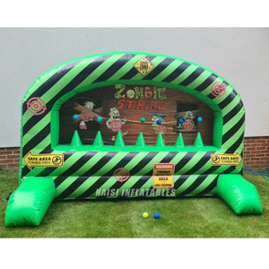 Structure gonflable économique Zombie Strike avec cibles de tir, mur de tir <span class=keywords><strong>Nerf</strong></span> et jeu de tir à l'arc gonflable - Product Image 1
