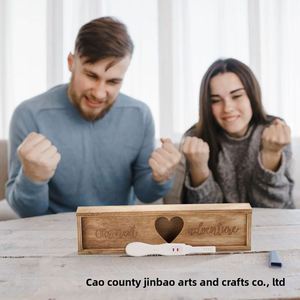 Wholesale Design Eco-Friendly Custom Baby <b>Keepsake</b> Boxes Surprise Gifts Wooden Pregnancy Announcement <b>Box</b> - Product Image 3
