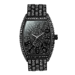 Montre de luxe de haute qualité pour homme, quartz japonais, entièrement sertie de diamants, style hip-hop, étanche, dorée, effet glacé - Product Image 4
