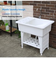 Robinet en plastique blanc de conception moderne, multi-scénarios, en forme de cœur, rectangulaire, pour évier de buanderie, lavabo pour hôtel, planche à laver