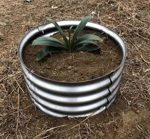 Verhoogd Tuinbed Buiten Voor Groenten Bloemen Kruid, Grote Zware Metalen Plantenbak Doos Stalen Kit Met Metalen Paal Te Repareren