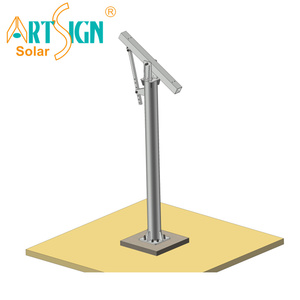 Arte segno di fabbrica palo solare sistema di montaggio con calcestruzzo Pad paesaggio PV modulo a terra - Product Image 4