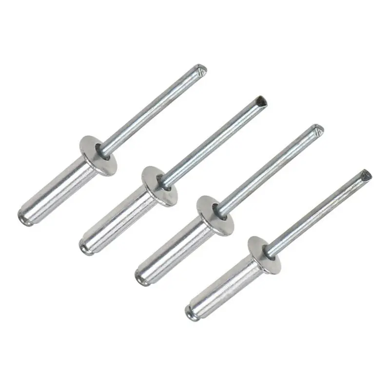 Prix Offre Spéciale d'usine Pop Rivets Aluminium 6.4x25.4mm (1/4 "x 1") Rivets aveugles en zinc blanc