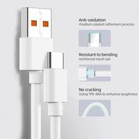 Chargeur de téléphone portable à charge rapide 67W avec câble de charge Adaptateur secteur pour Android