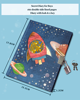 En gros 160 Pages Enfants Journaux Secret Mignon Cahiers Garçons Journal avec Serrure pour Enfants