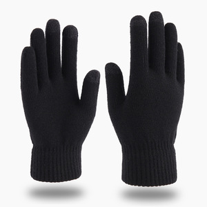 Gants en acrylique épais <span class=keywords><strong>d</strong></span>'<span class=keywords><strong>hiver</strong></span> pour hommes Gants tricotés de grande taille pour écran tactile Gants <span class=keywords><strong>d</strong></span>écontractés chauds <span class=keywords><strong>d</strong></span>'extérieur - Product Image 1