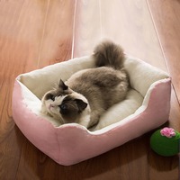 Offre Spéciale personnalisable lit pour chien épaissi chenil pour chien hiver nid de chat universel résistant aux morsures chiens tapis pour animaux de compagnie dormir