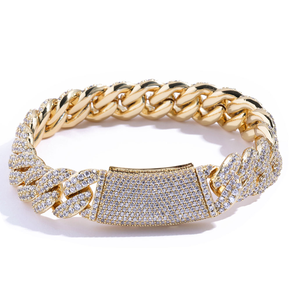 Chapado en oro + ZIRCON blanco