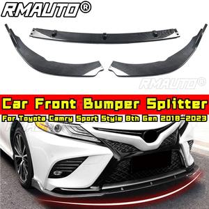 Camry Front Bumper Lip Splitter Matte Black Sport Style Bumper <b>Diffuser</b> Cover <b>for</b> Toyota Camry 8th Gen 2018-2023 <b>Car</b> Accessories - Product Image 1