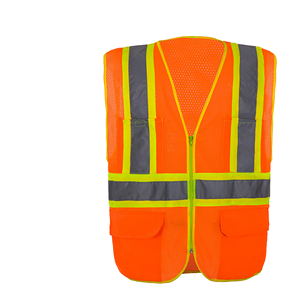 OEM/ODM Class 1 <b>Waterproof</b> Reflective Safety Vest <b>Jacket</b> with Customized Logo Polyester Material - Product Image 1