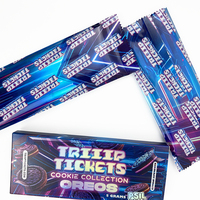 Sachet d'emballage en plastique thermoscellé pour collation et aliment impression personnalisée pochette à déchirure facile sacs holographiques en feuille d'aluminium avec aileron/recouvrement