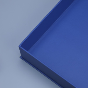 Luxury Custom Logo Blue <b>Magnetic</b> Gift Paper Box Recyclable Folding Hard Rigid Packaging Boxes With Magnet Lid - Product Image 3