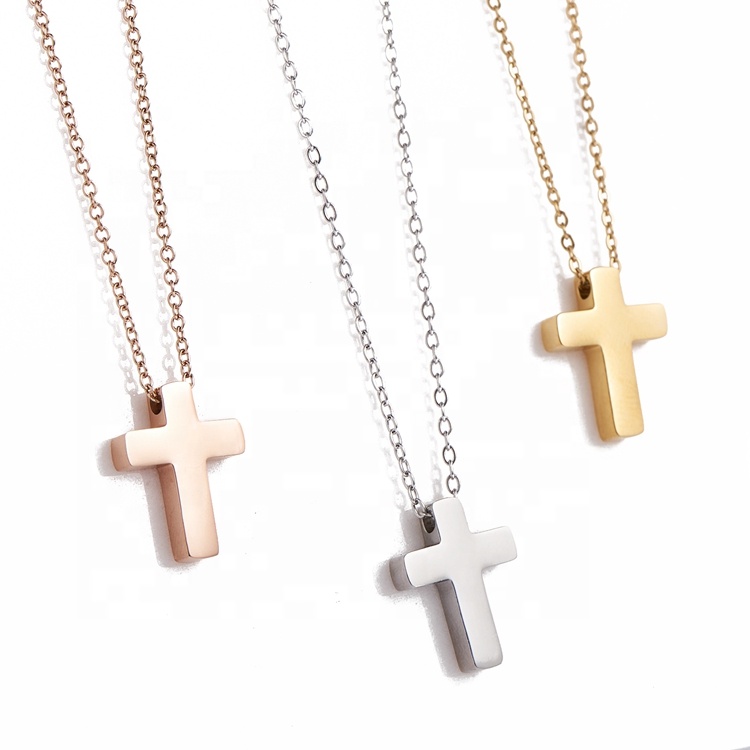 Small cross necklace