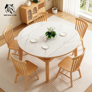 Proveedor chino, mejor precio, logotipo personalizado, gran stock, diseño ecológico, mesa de comedor de madera plegable, muebles para el hogar. - Product Image 2