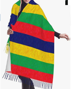 Bufanda de Pashmina para Mujer con Diseño de Bandera de Filadelfia, Suave y Cálida, con Flecos, Logotipo Personalizado, Impermeable y Antiarrugas - Product Image 4