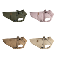 Veste d'hiver imperméable pour chien avec harnais, vêtements rembourrés réfléchissants pour animaux de compagnie, gilet chaud pour l'extérieur pour Labrador Shiba Inu B2B
